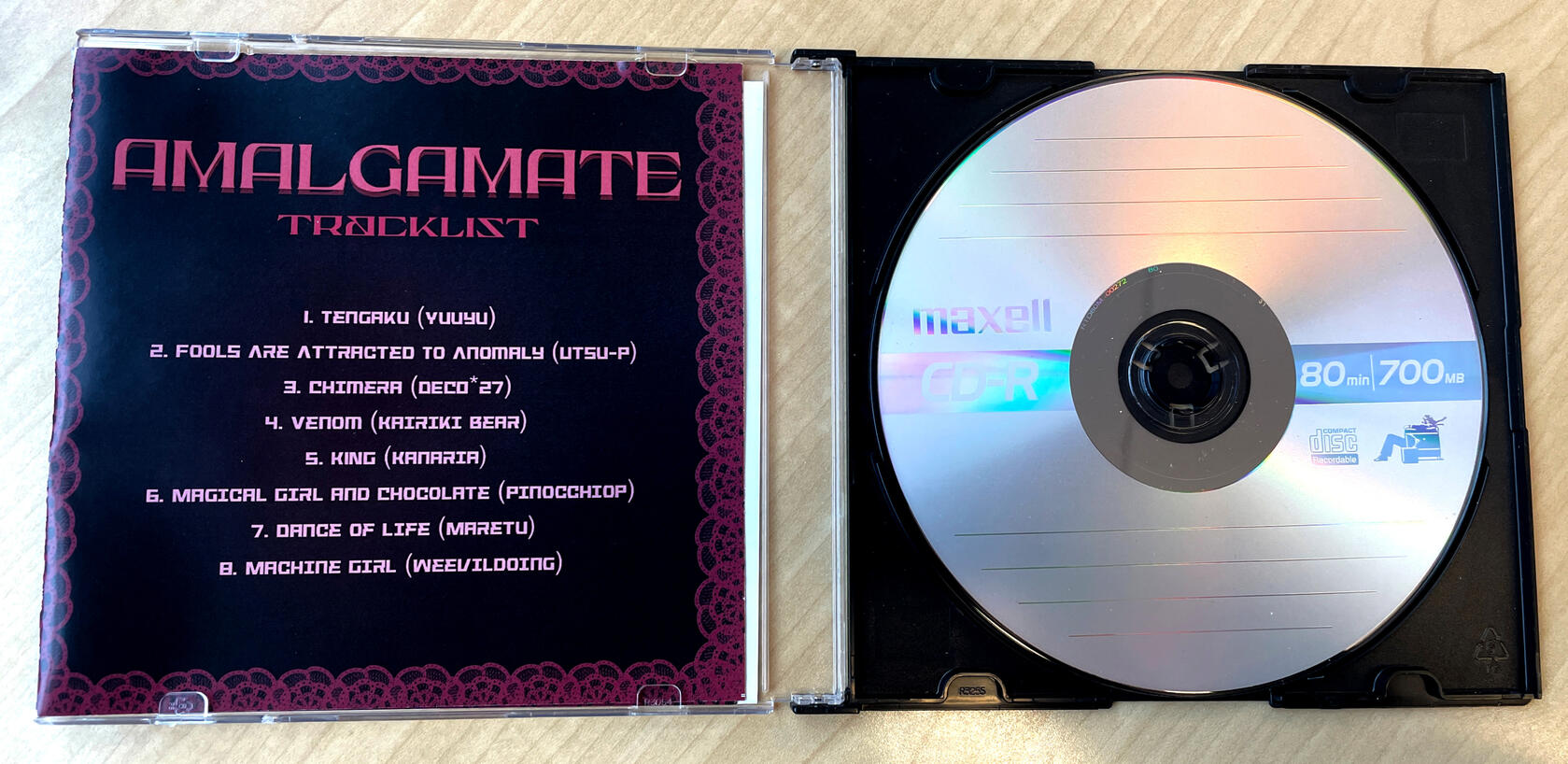 CD case interior